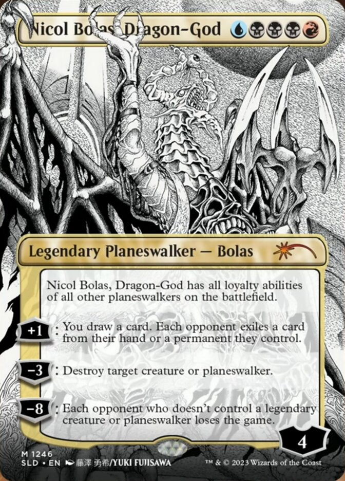 Nicol Bolas, Dragon-God (Borderless) [Secret Lair Drop Series] | Golgari Games