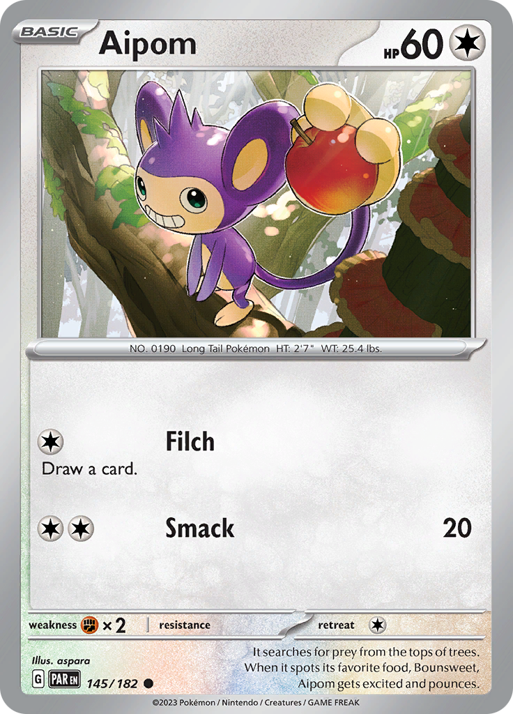 Aipom (145/182) [Scarlet & Violet: Paradox Rift] | Golgari Games