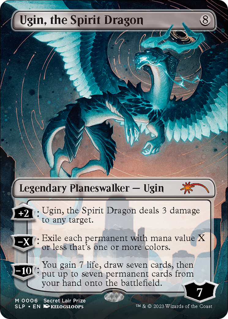 Ugin, the Spirit Dragon (Borderless) [Secret Lair Showdown] | Golgari Games