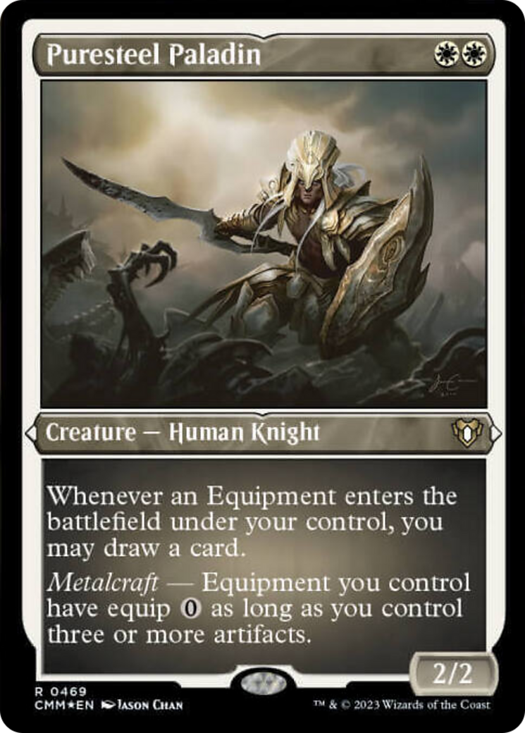Puresteel Paladin (Foil Etched) [Commander Masters] | Local Legends
