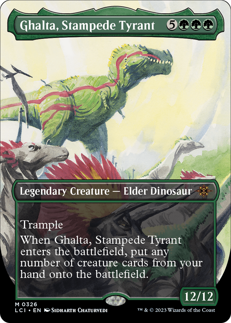 Ghalta, Stampede Tyrant (Borderless) [The Lost Caverns of Ixalan] | Golgari Games