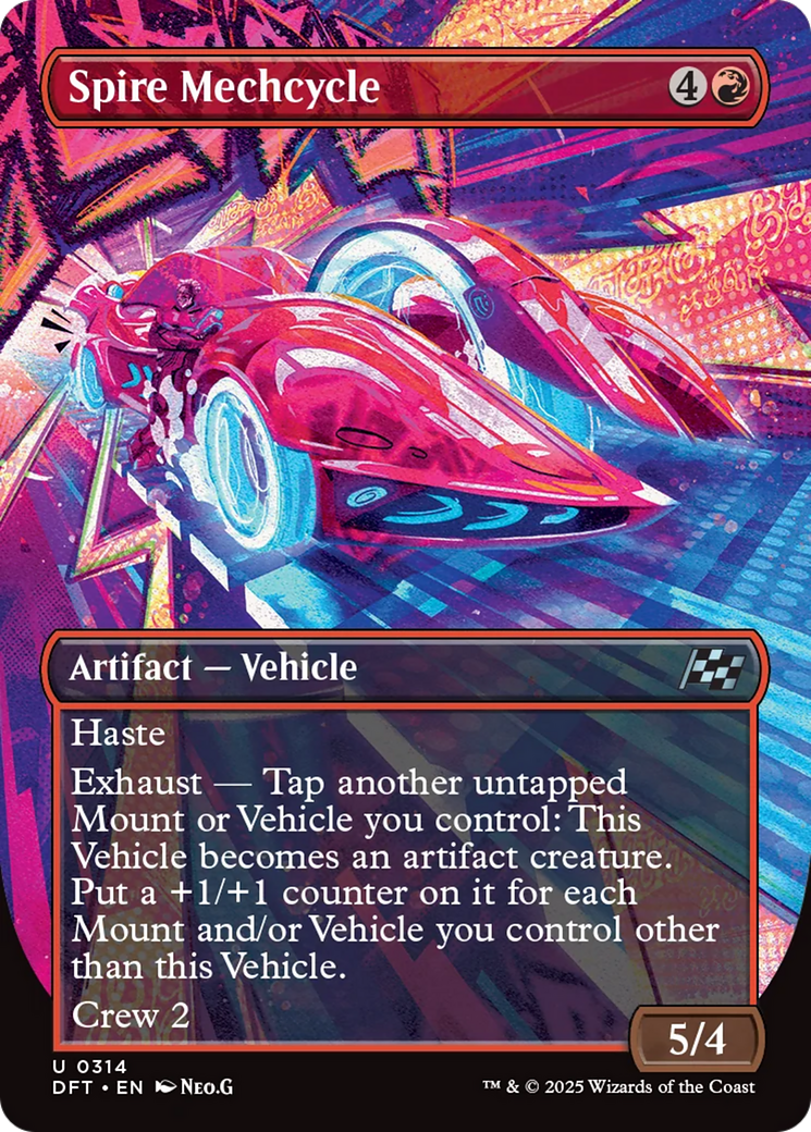 Spire Mechcycle (Borderless) [Aetherdrift] | Local Legends