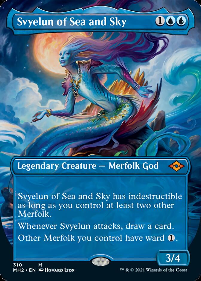 Svyelun of Sea and Sky (Borderless Alternate Art) [Modern Horizons 2] | Golgari Games