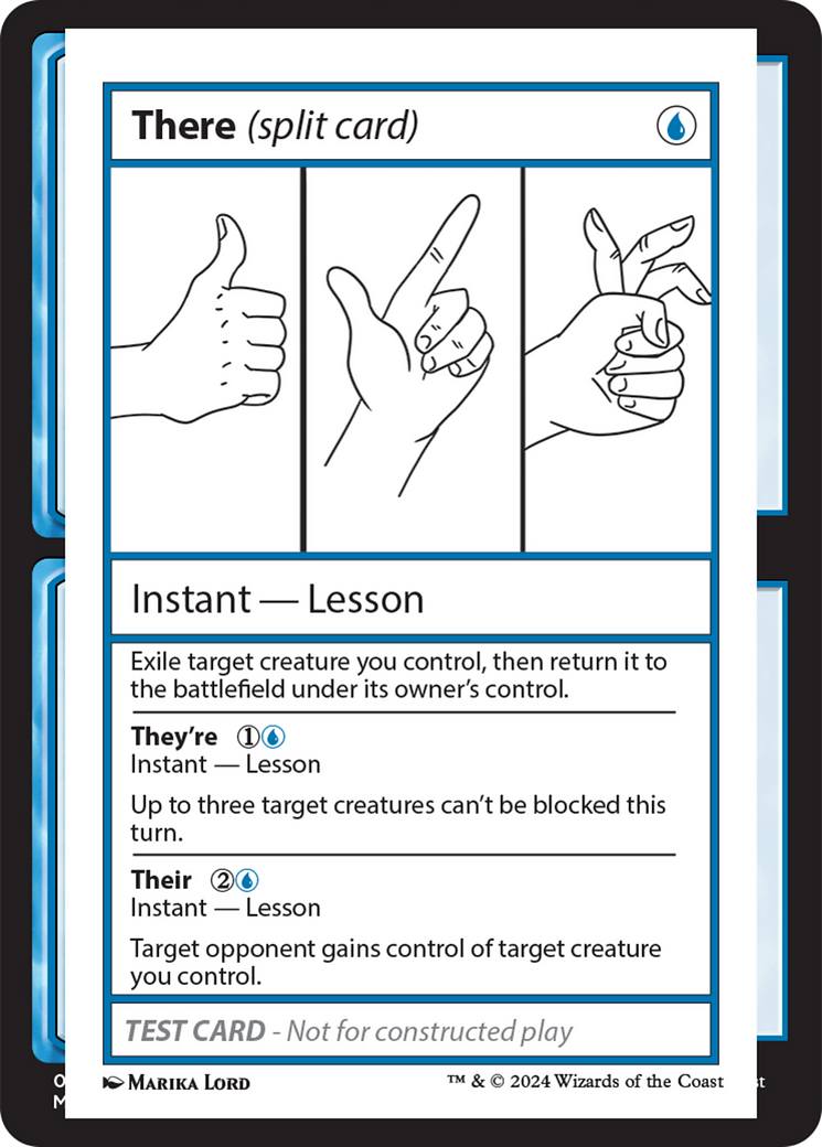 There (Split Card) [Mystery Booster 2 Playtest Cards] | Local Legends