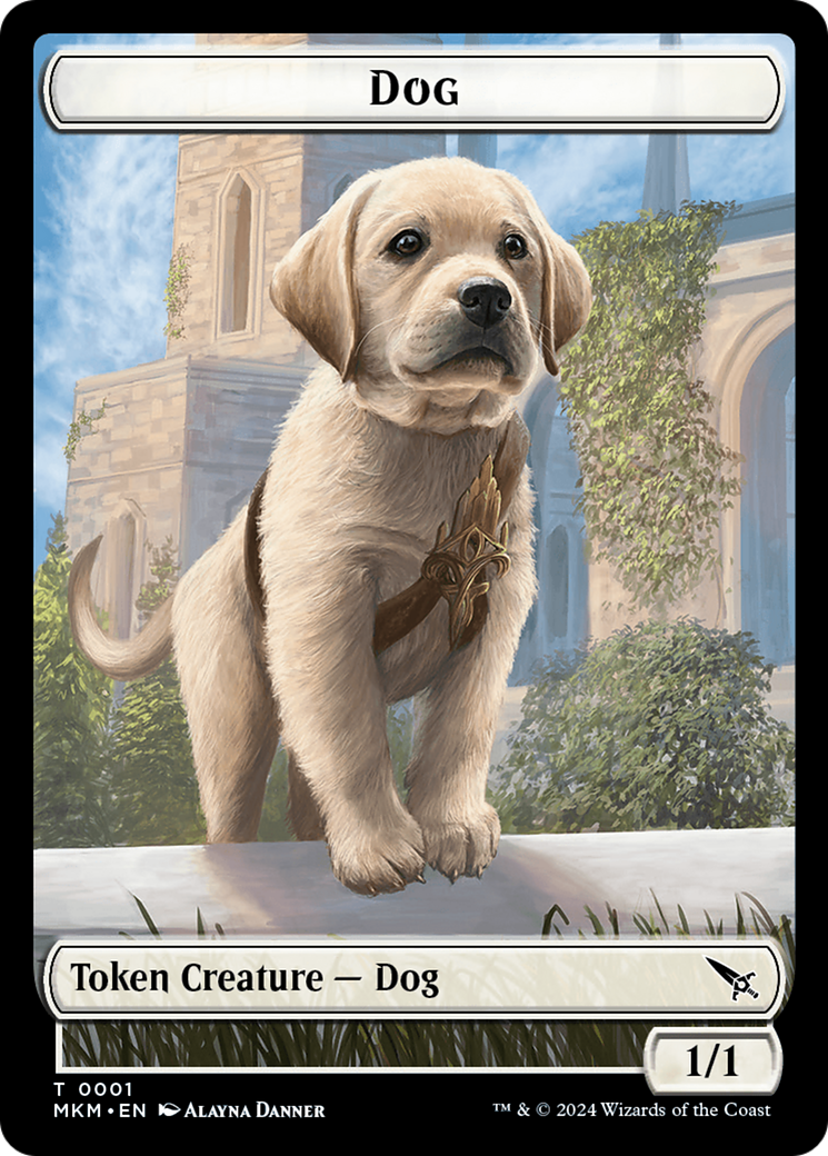 Detective // Dog Double-Sided Token [Murders at Karlov Manor Tokens] | Local Legends
