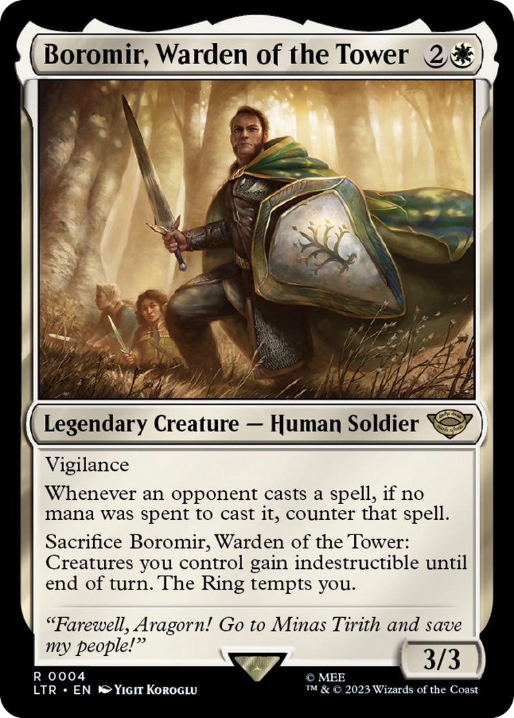 Boromir, Warden of the Tower [The Lord of the Rings: Tales of Middle-Earth] | Golgari Games