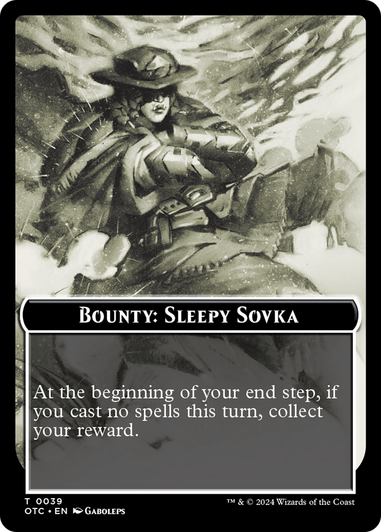 Bounty: Sleepy Sovka // Bounty Rules Double-Sided Token [Outlaws of Thunder Junction Commander Tokens] | Local Legends
