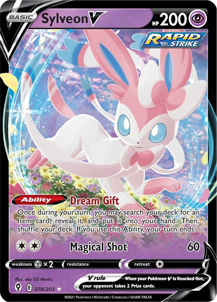 Sylveon V (074/203) [Sword & Shield: Evolving Skies] | Golgari Games