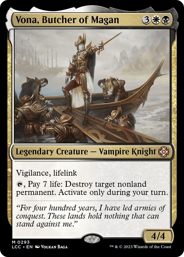 Vona, Butcher of Magan [The Lost Caverns of Ixalan Commander] | Local Legends