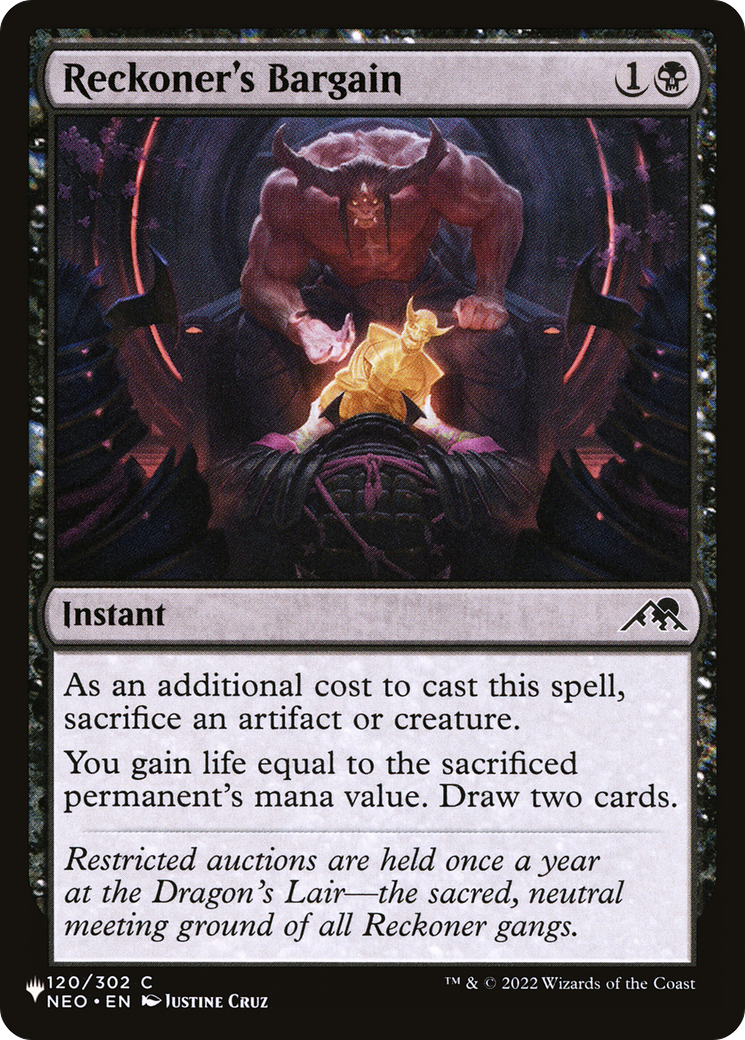 Reckoner's Bargain [The List] | Local Legends