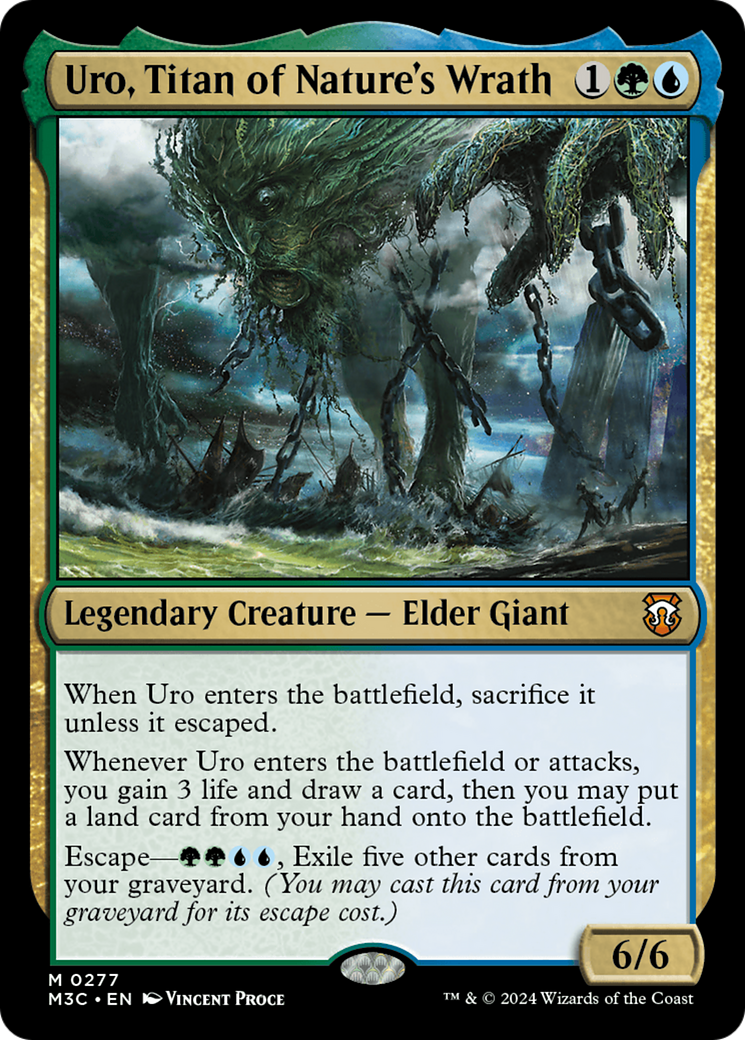 Uro, Titan of Nature's Wrath (Ripple Foil) [Modern Horizons 3 Commander] | Local Legends