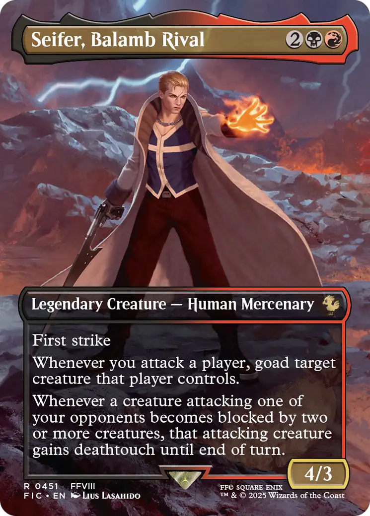 Seifer, Balamb Rival (Borderless) [FINAL FANTASY Commander] | Local Legends