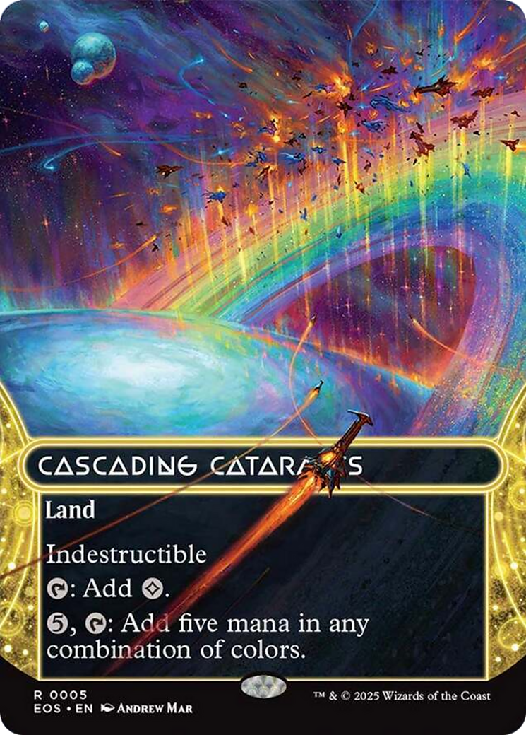 Cascading Cataracts (0005) (Borderless) [Edge of Eternities: Stellar Sights] | Local Legends