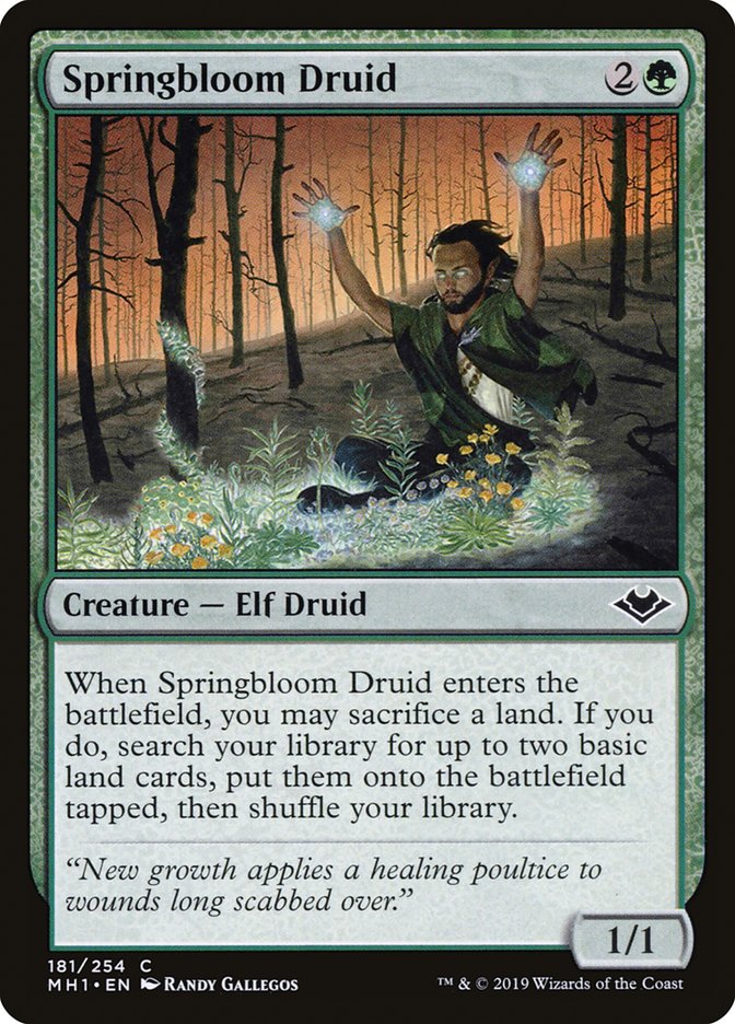 Springbloom Druid [Modern Horizons] | Local Legends