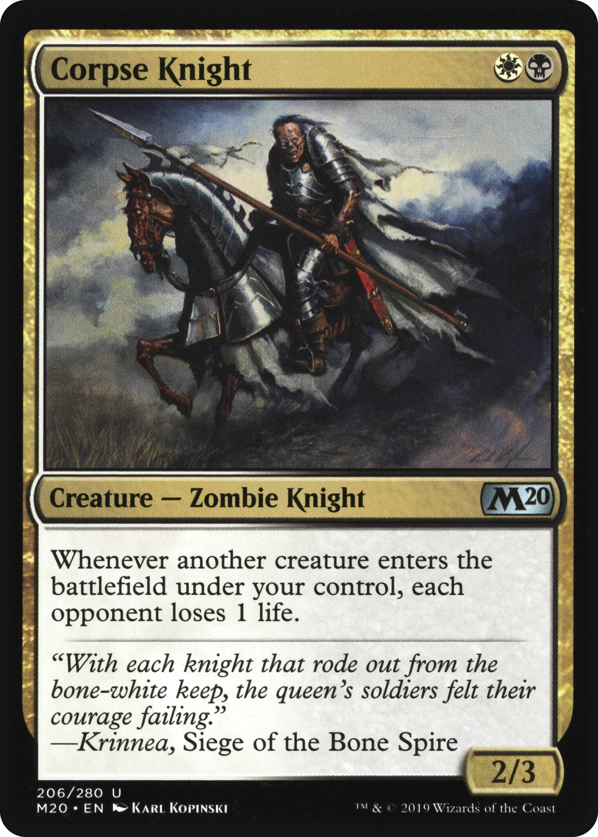 Corpse Knight (2/3 Misprint) | Local Legends