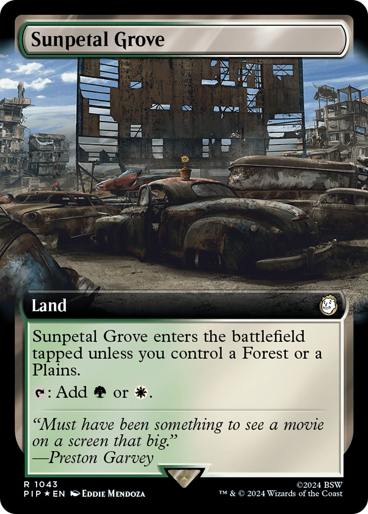 Sunpetal Grove (Extended Art) (Surge Foil) [Fallout] | Local Legends