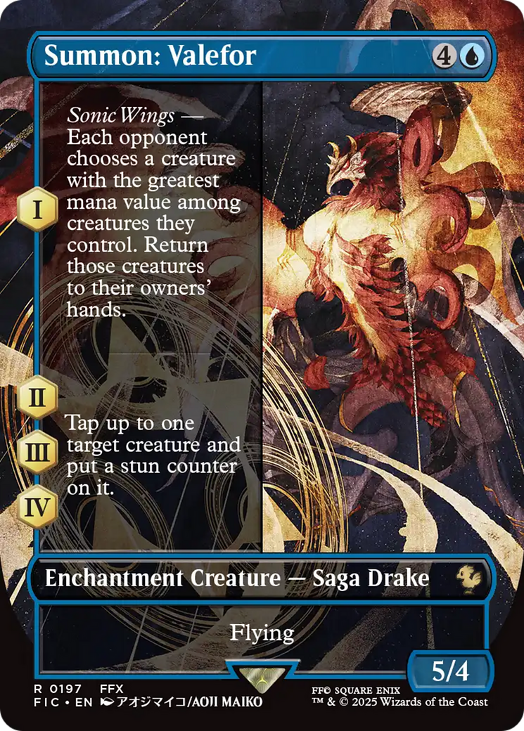 Summon: Valefor (Borderless) [FINAL FANTASY Commander] | Local Legends