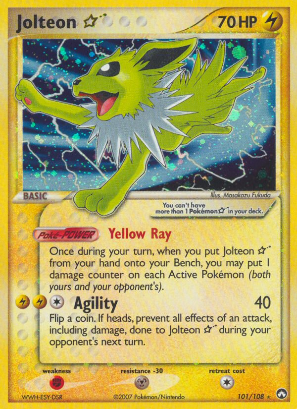 Jolteon Star (101/108) [EX: Power Keepers] | Local Legends