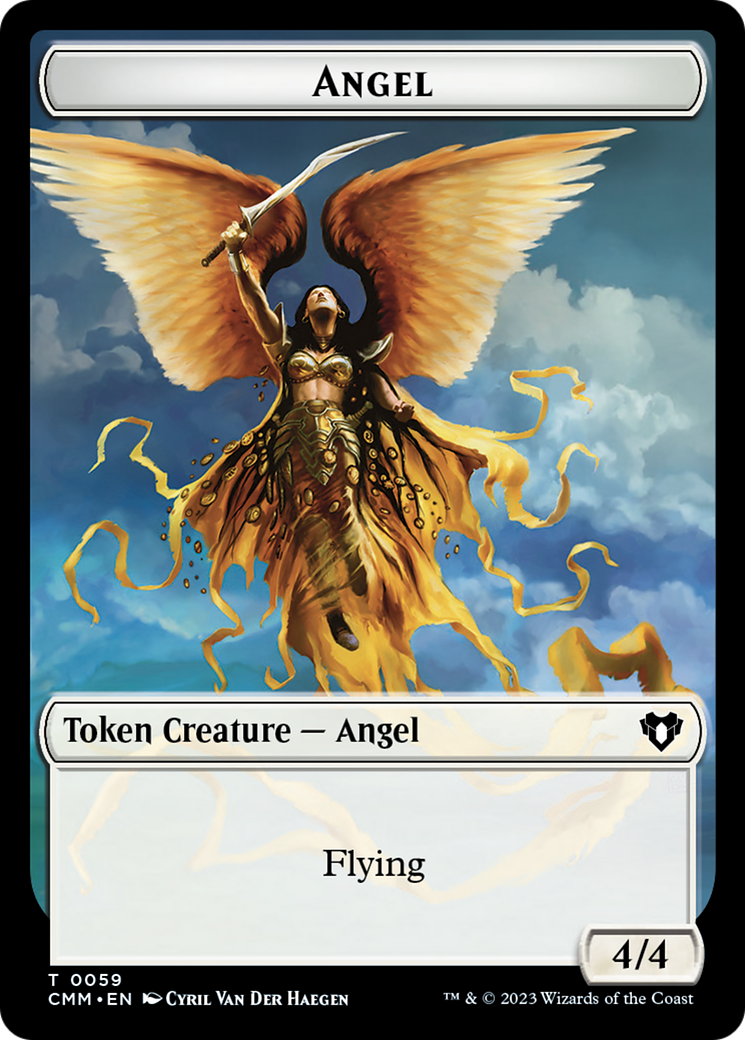 Copy (54) // Angel Double-Sided Token [Commander Masters Tokens] | Golgari Games