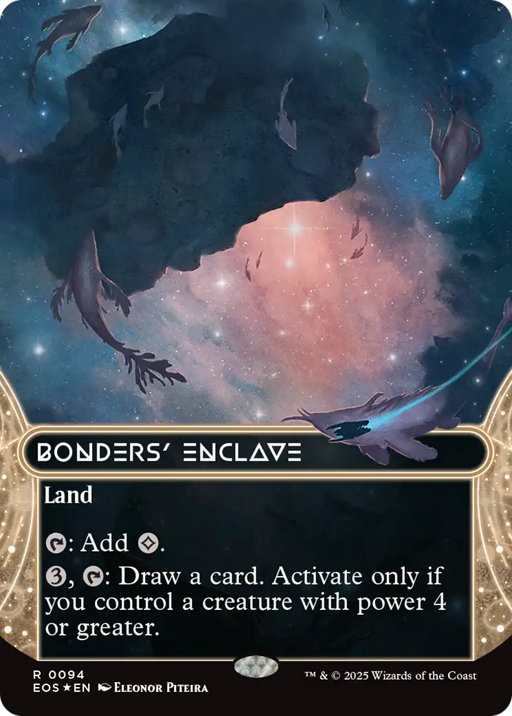 Bonders' Enclave (0094) (Borderless) (Galaxy Foil) [Edge of Eternities: Stellar Sights] | Local Legends