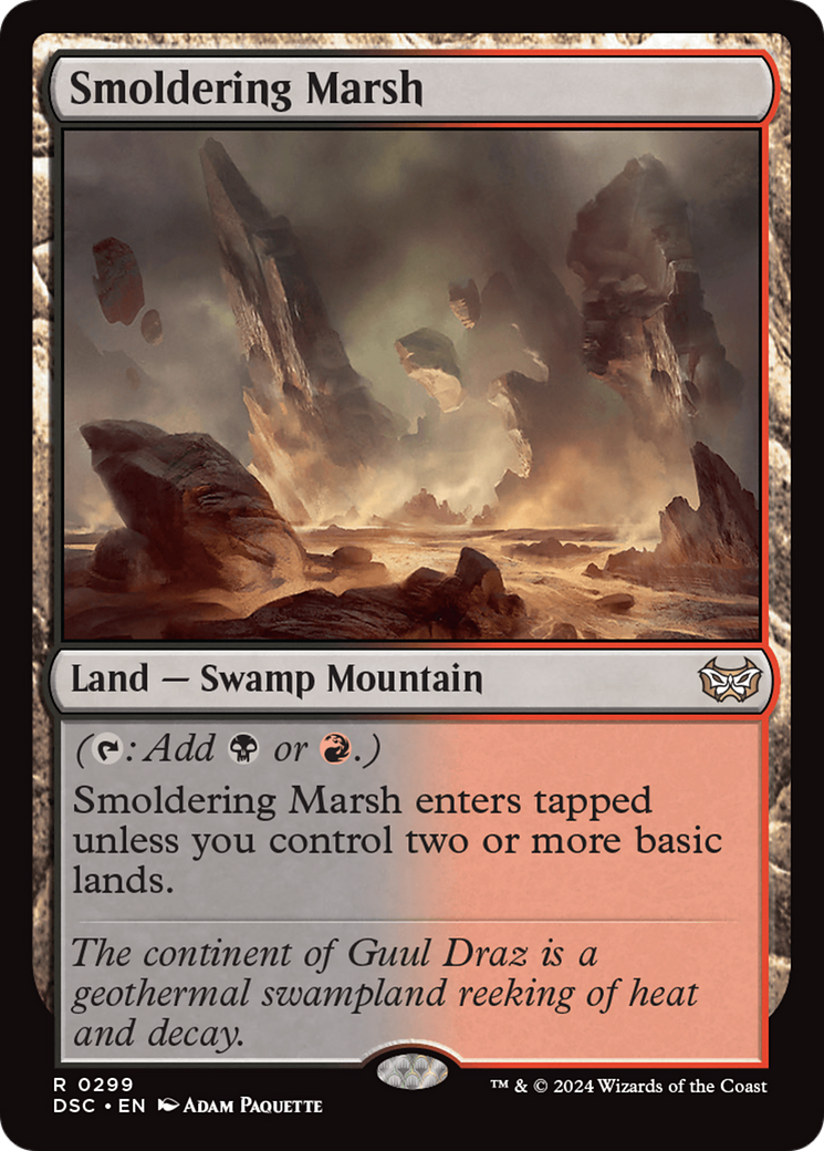 Smoldering Marsh [Duskmourn: House of Horror Commander] | Golgari Games