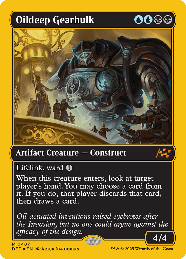 Oildeep Gearhulk (First-Place Foil) [Aetherdrift] | Local Legends