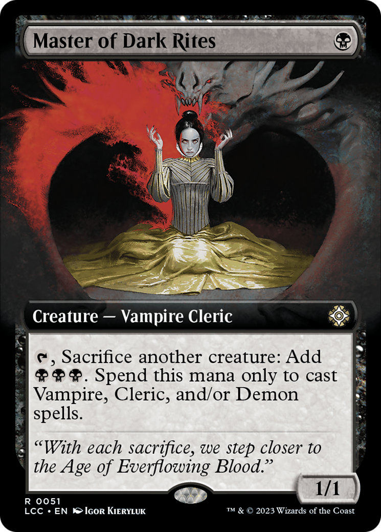 Master of Dark Rites (Extended Art) [The Lost Caverns of Ixalan Commander] | Local Legends