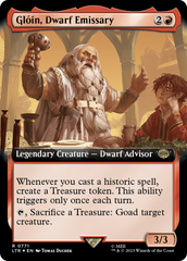 Gloin, Dwarf Emissary (Extended Art) (Surge Foil) [The Lord of the Rings: Tales of Middle-Earth] | Golgari Games