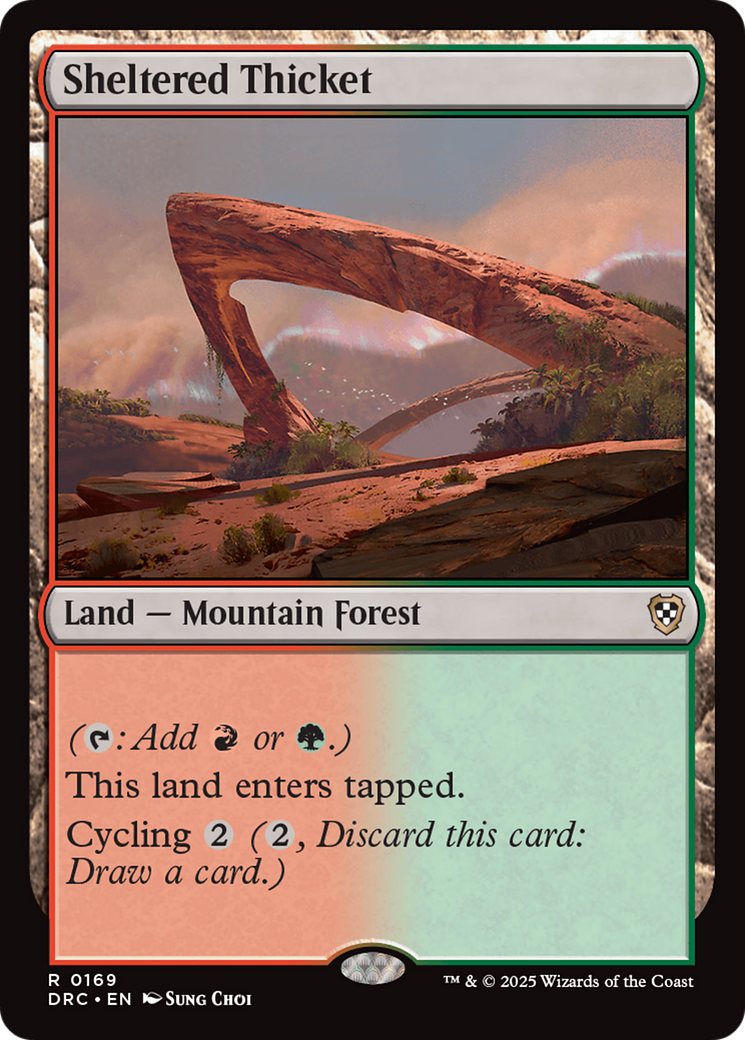 Sheltered Thicket [Aetherdrift Commander] | Local Legends