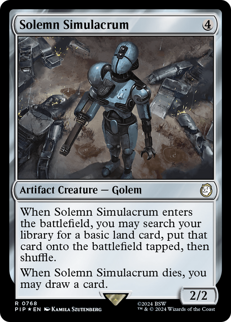 Solemn Simulacrum (Surge Foil) [Fallout] | Local Legends