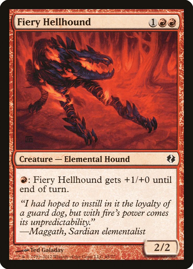 Fiery Hellhound [Duel Decks: Venser vs. Koth] | Local Legends