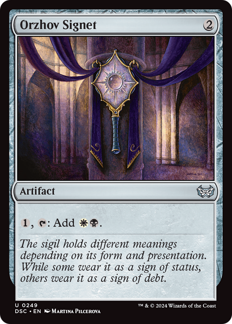 Orzhov Signet [Duskmourn: House of Horror Commander] | Local Legends