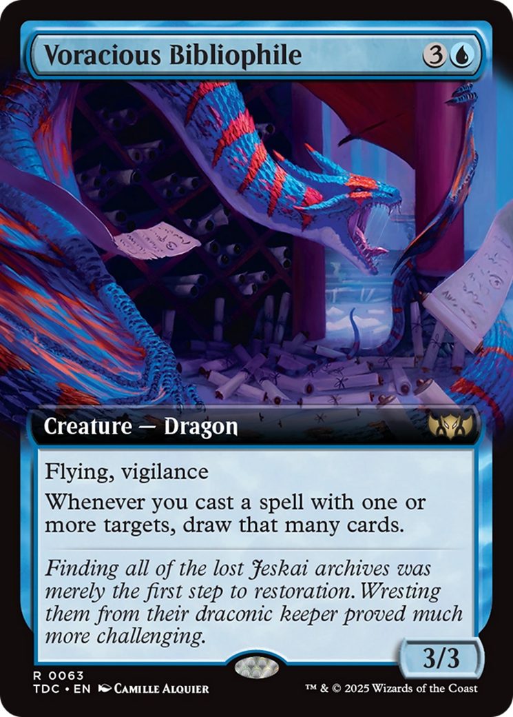 Voracious Bibliophile (Extended Art) [Tarkir: Dragonstorm Commander] | Local Legends