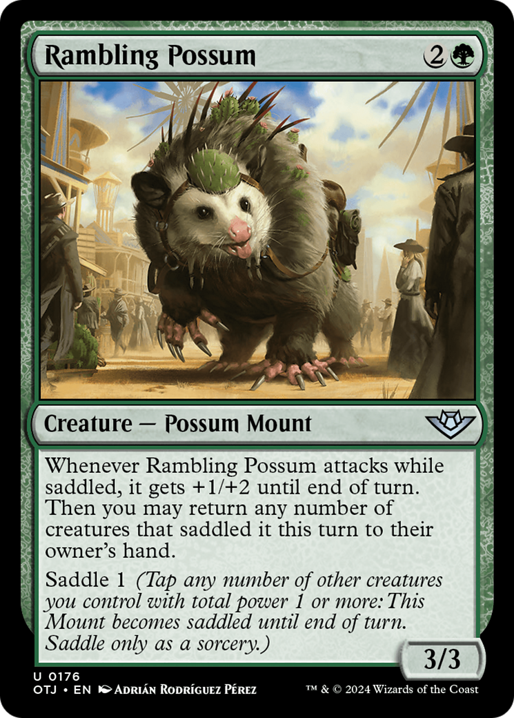 Rambling Possum [Outlaws of Thunder Junction] | Golgari Games