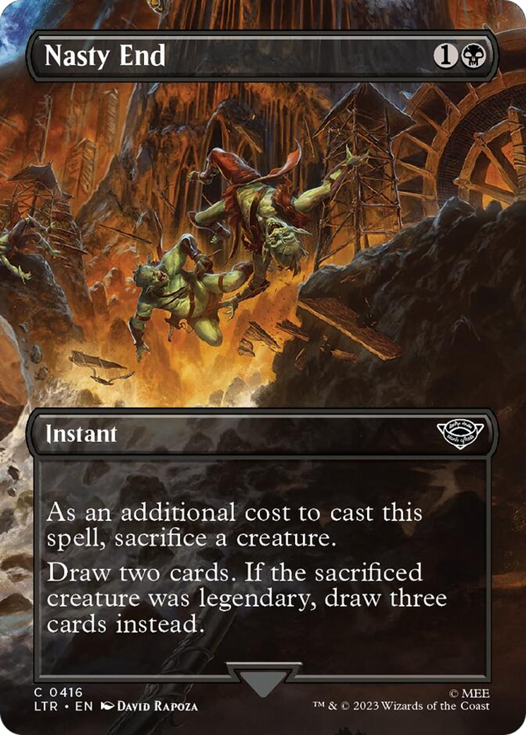 Nasty End (Borderless Alternate Art) [The Lord of the Rings: Tales of Middle-Earth] | Local Legends
