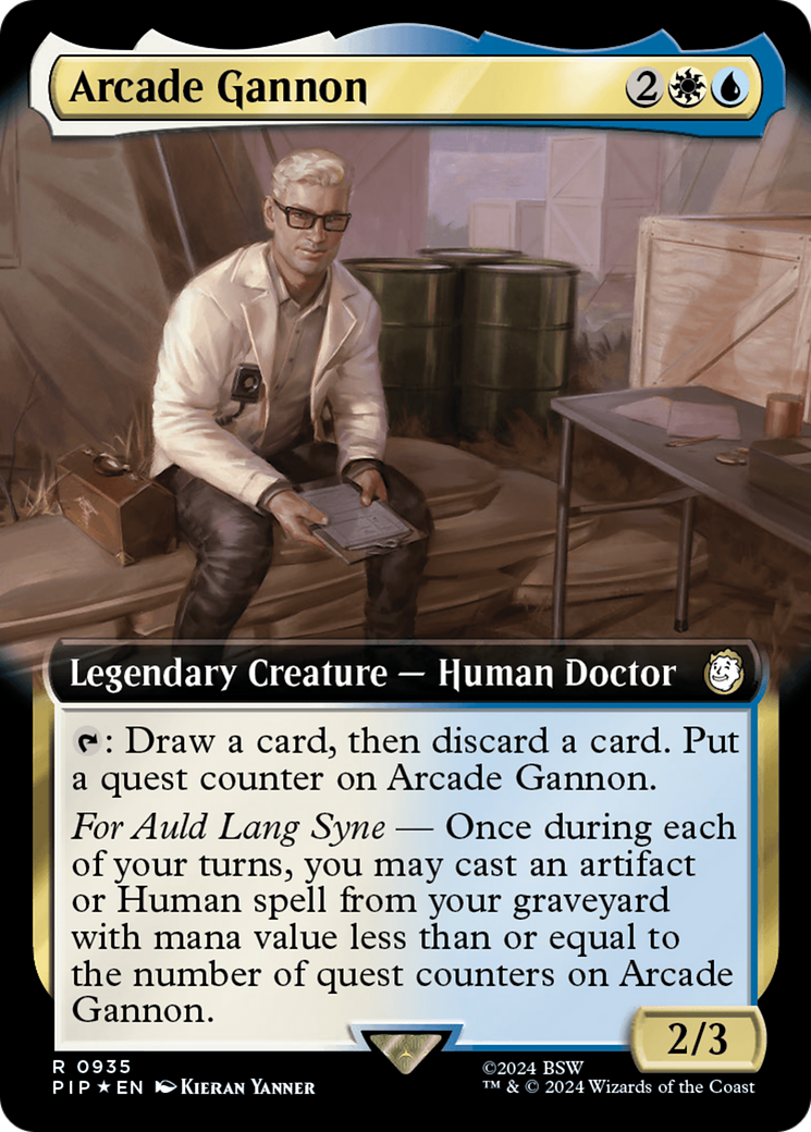 Arcade Gannon (Extended Art) (Surge Foil) [Fallout] | Local Legends