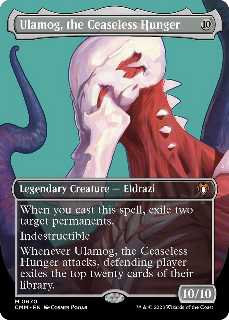 Ulamog, the Ceaseless Hunger (Borderless Profile) [Commander Masters] | Golgari Games