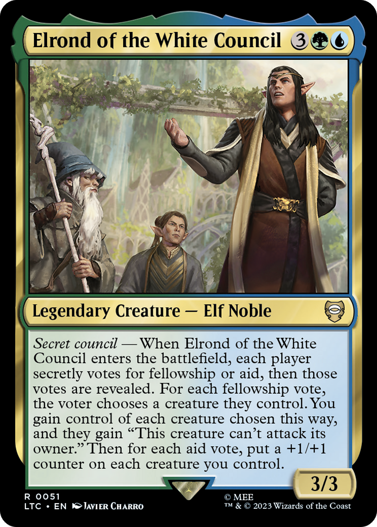 Elrond of the White Council [The Lord of the Rings: Tales of Middle-Earth Commander] | Golgari Games