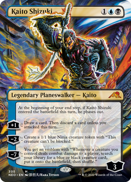 Kaito Shizuki (Borderless) [Kamigawa: Neon Dynasty] | Golgari Games