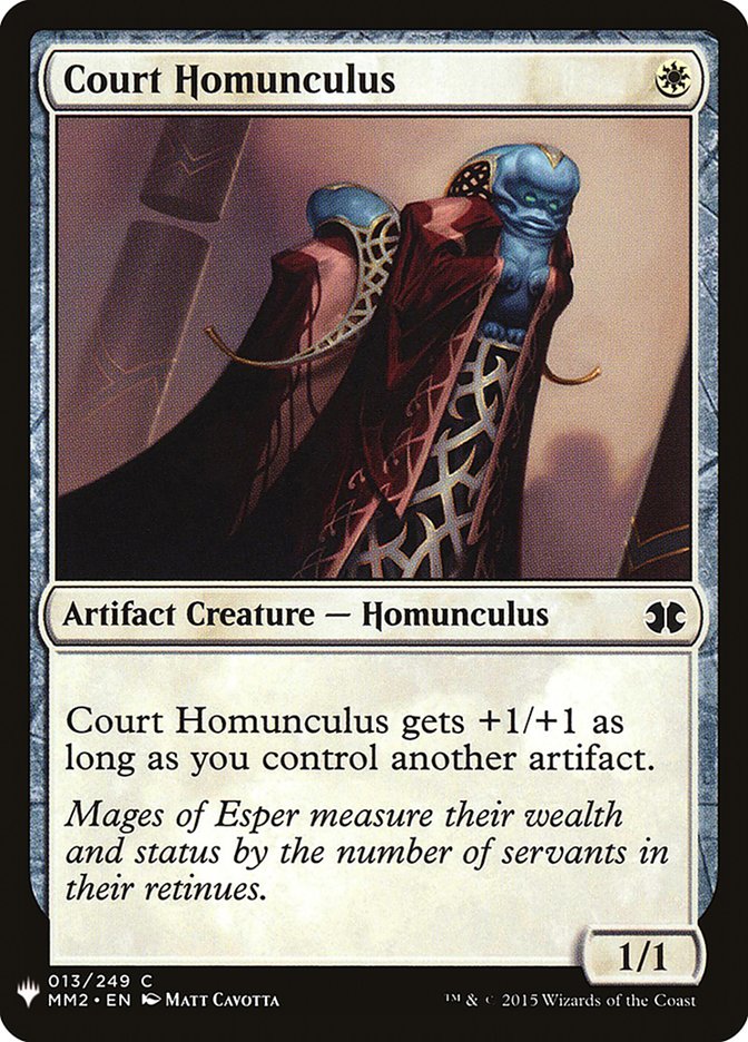 Court Homunculus [Mystery Booster] | Golgari Games