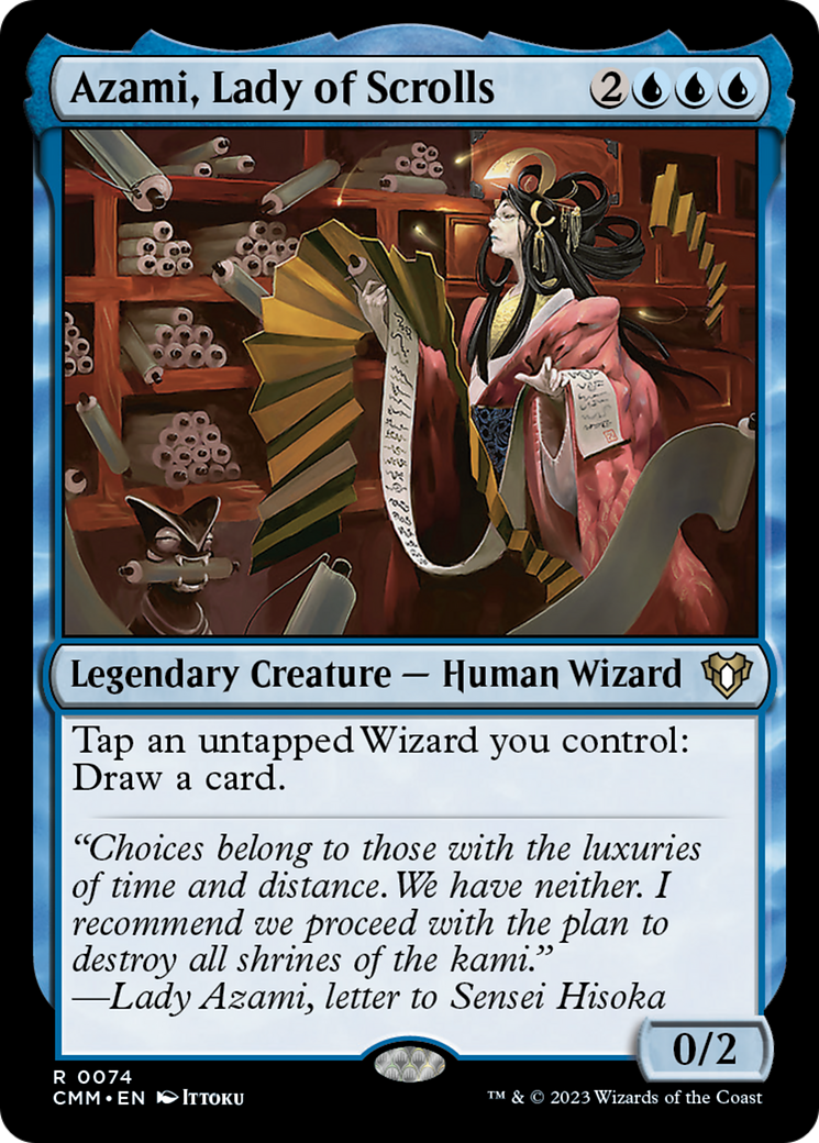 Azami, Lady of Scrolls [Commander Masters] | Golgari Games