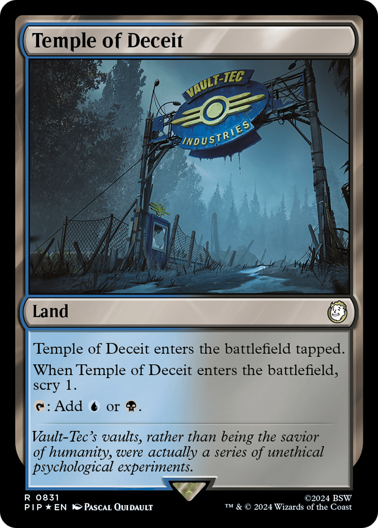 Temple of Deceit (Surge Foil) [Fallout] | Local Legends