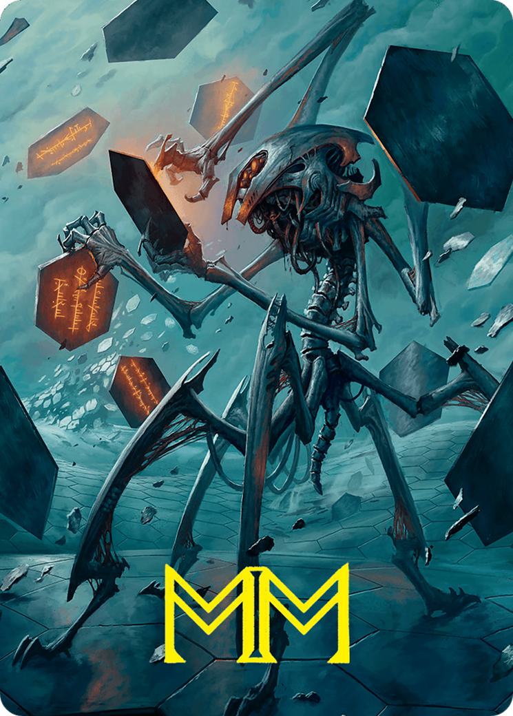 Scrawling Crawler Art Card (50/54) (Gold-Stamped Signature) [Foundations Art Series] | Local Legends