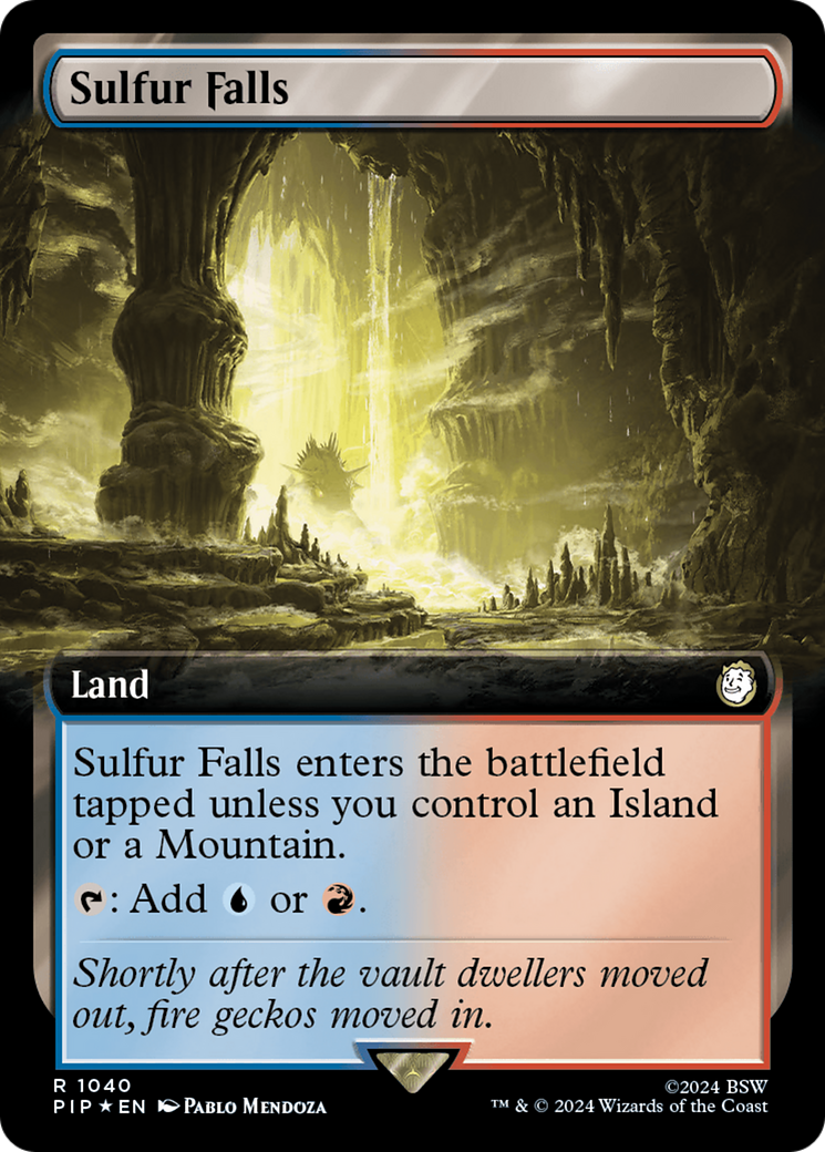 Sulfur Falls (Extended Art) (Surge Foil) [Fallout] | Local Legends