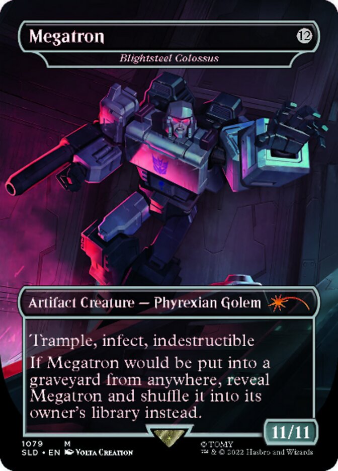 Blightsteel Colossus - Megatron (Borderless) [Secret Lair Drop Series] | Golgari Games