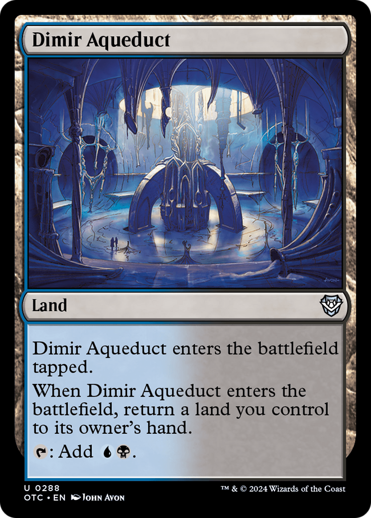 Dimir Aqueduct [Outlaws of Thunder Junction Commander] | Local Legends