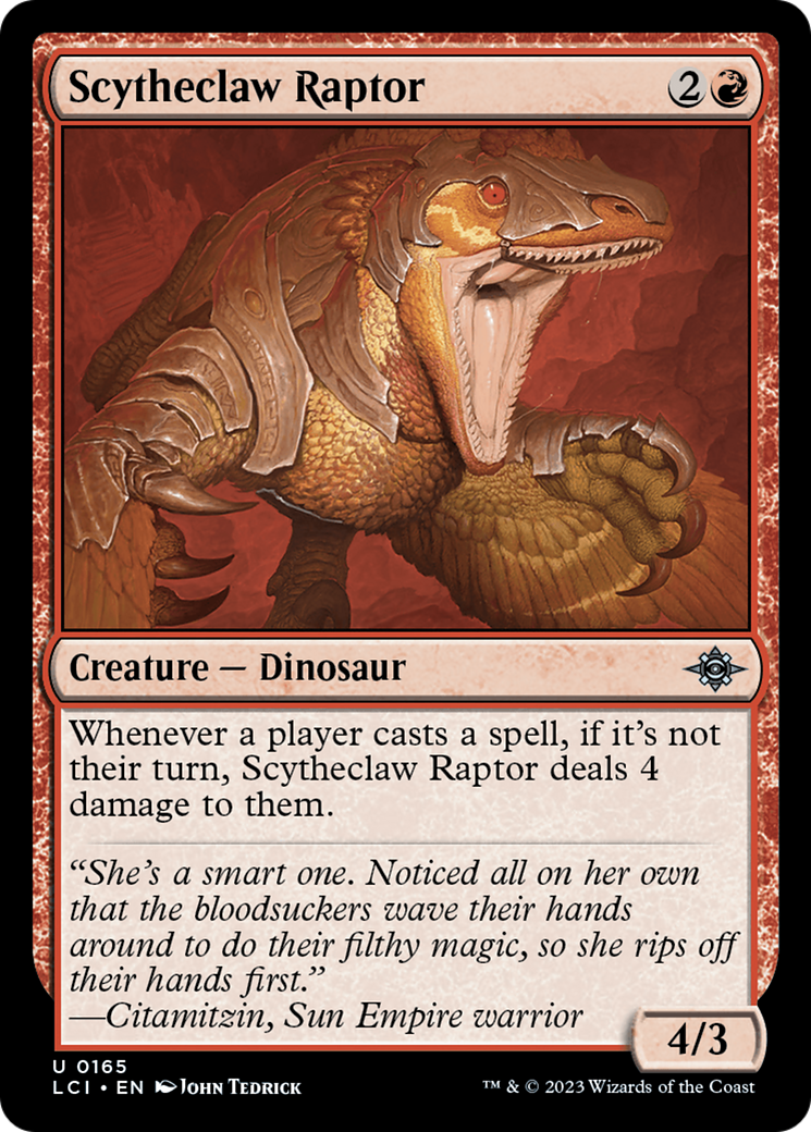 Scytheclaw Raptor [The Lost Caverns of Ixalan] | Golgari Games