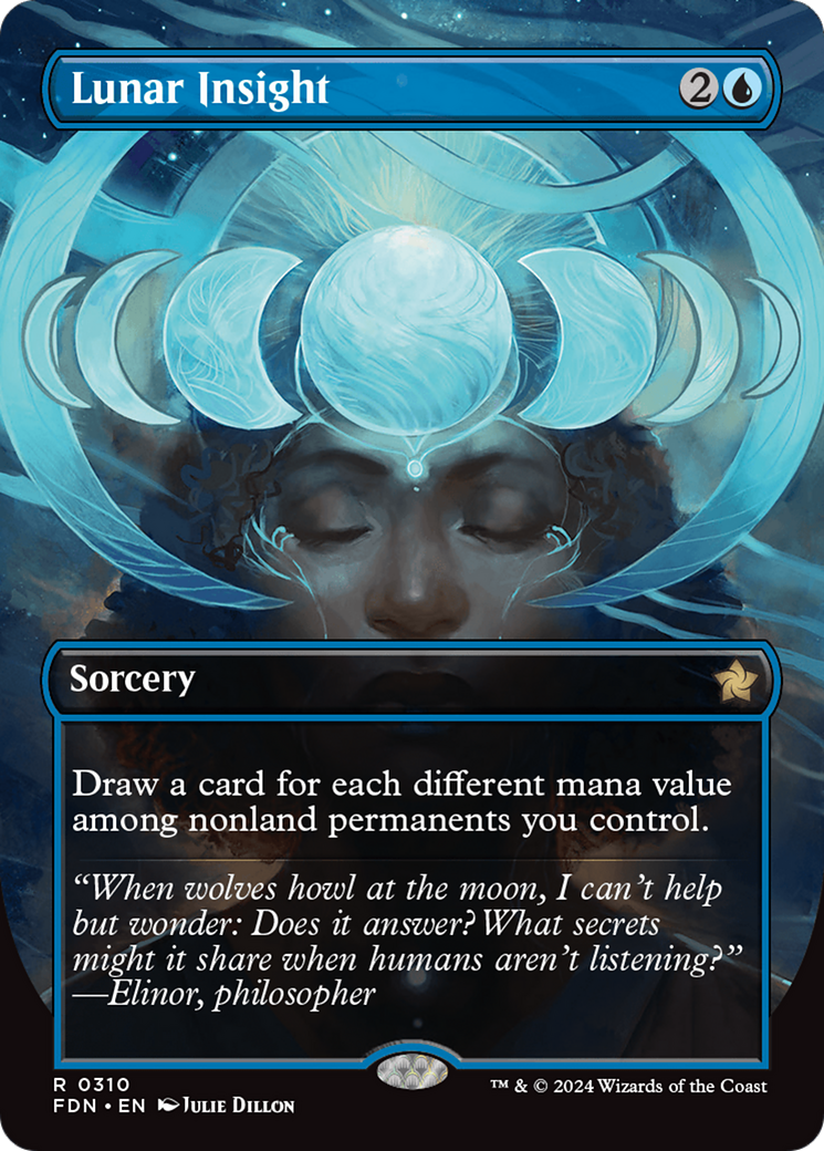 Lunar Insight (Borderless) [Foundations] | Local Legends