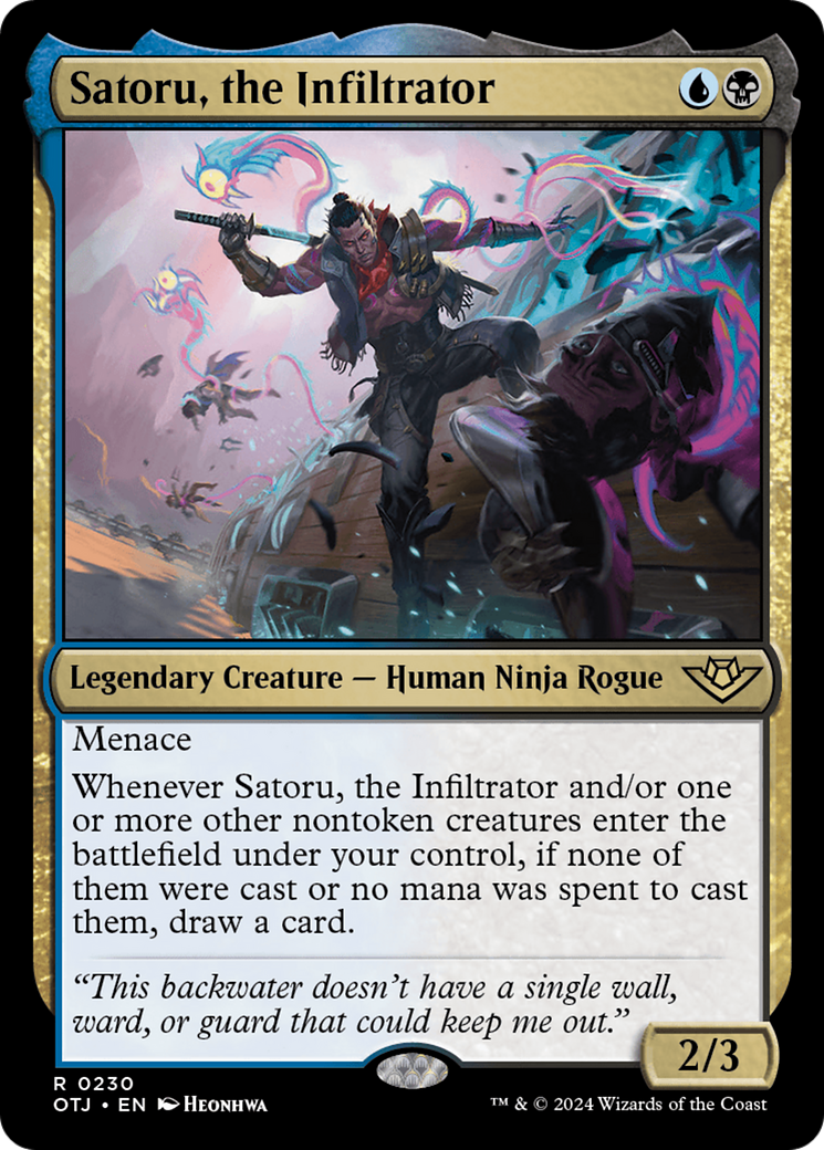 Satoru, the Infiltrator [Outlaws of Thunder Junction] | Golgari Games