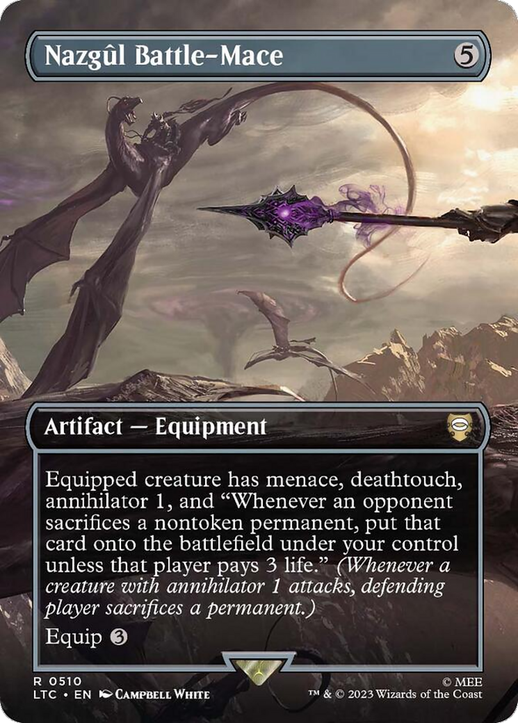 Nazgul Battle-Mace (Borderless) [The Lord of the Rings: Tales of Middle-Earth Commander] | Local Legends